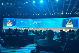 Phiên khai mác Hội nghị Bộ trưởng Tổ chức Thương mại Quốc tế (WTO) lần thứ 13 (MC13). (Ảnh: PV/Vietnam+)