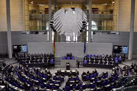 Quang cảnh một phiên họp của Quốc hội Liên bang Đức ở Berlin. (Ảnh: AFP/TTXVN)