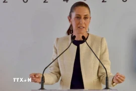 Tổng thống Mexico Claudia Sheinbaum. (Nguồn: AFP/TTXVN)