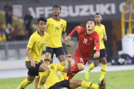 Việt Nam đối đầu Malaysia vào tối 10/10. (Ảnh: Hoàng Linh/TTXVN)