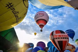 Lễ hội kinh khí cầu Bristol. (Nguồn: bbc.com)