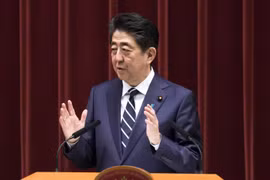 Thủ tướng Nhật Bản Shinzo Abe. (Nguồn: Bloomberg)