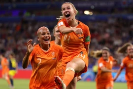 Jackie Groenen (số 14) mang chiến thắng về cho Hà Lan. (Nguồn: Getty Images)