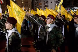 Lực lượng thuộc Phong trào Hồi giáo Hezbollah. (Nguồn: AP)