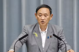 Chánh Văn phòng Nội các Nhật Bản Yoshihide Suga. (Nguồn: Kyodo)