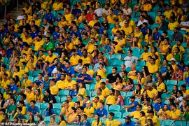 Không có quá nhiều cổ động viên Brazil đến sân theo dõi Copa America 2019. (Nguồn: AFP/Getty Images)