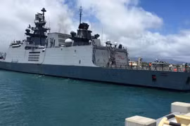 Tàu chiến INS Sahyadri của Ấn Độ. (Nguồn: Indian Navy)