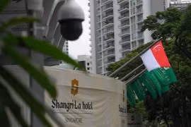 Anh ninh được thắt chặt nhằm đảm bảo an toàn cho các chính khách dự Đối thoại Shangri-La. (Nguồn: straitstimes)
