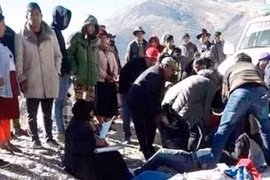 Hiện trường một vụ tai nạn ở Bolivia. (Nguồn: Eldiario.net)