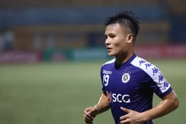 Quang Hải lập cú đúp cho Hà Nội FC. (Ảnh: Nguyên An/Vietnam+)