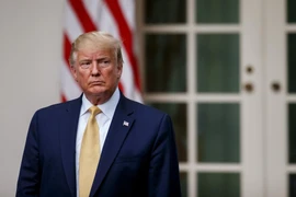 Tổng thống Mỹ Donald Trump phát biểu tại Nhà Trắng ở Washington DC. (Ảnh: THX/TTXVN)