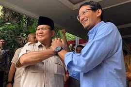 Cặp ứng cử viên số 2 Prabowo Subianto-Sandiaga Uno. (Nguồn: tribunnews.com)