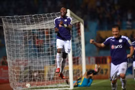 Hà Nội FC liệu có lấy lại được ngôi đầu? (Ảnh: Trọng Đạt/TTXVN)