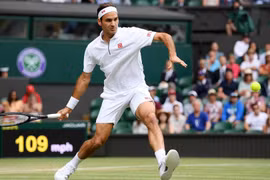Federer chỉ còn cách chiến thắng thứ 100 ở Wimbledon đúng 1 trận đấu. (Nguồn: Getty Images)