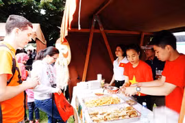 Gian hàng của Việt Nam. (Ảnh: Hồng Kỳ/Vietnam+)