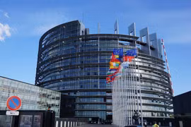 Trụ sở Nghị viện châu Âu ở Strasbourg. (Nguồn: AP)