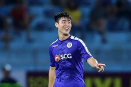 Duy Mạnh và đồng đội sẽ phải nỗ lực ở trận lượt về với April 25. (Nguồn: Hanoi FC)