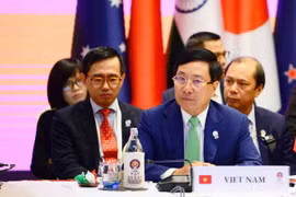 Phó Thủ tướng, Bộ trưởng Ngoại giao Phạm Bình Minh tham dự hội nghị. (Ảnh: Hữu Kiên/Thái Lan)