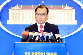 Người Phát ngôn Bộ Ngoại giao Lê Hải Bình. (Ảnh: An Đăng/TTXVN)