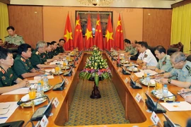 Quang cảnh cuộc Đối thoại chiến lược quốc phòng Việt Nam-Trung Quốc ngày 10/8. (Ảnh: Trọng Đức/TTXVN)