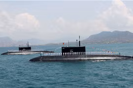 Tàu ngầm mới được trang bị của Hải quân Nhân dân Việt Nam. (Ảnh: Nguyễn Khang/TTXVN)