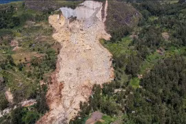 Hiện trường vụ sạt lở khiến hơn 2000 người thiệt mạng ở Papua New Guinea