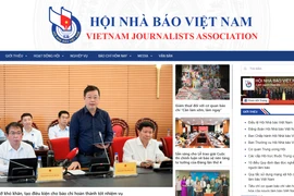 Giao diện website www.hoinhabao.vn.