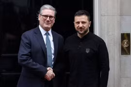Tổng thống Ukraine Volodymyr Zelensky và Thủ tướng Anh Keir Starmer. (Ảnh: Getty)