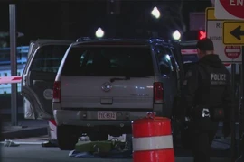 Chiếc xe lao vào cổng Nhà Trắng tại Washington, DC, Mỹ. (Ảnh: Fox News)