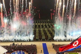 Quang cảnh lễ bàn giao (Ảnh: KCNA)