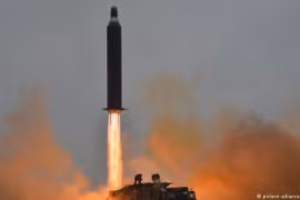 Một vụ phóng tên lửa của Triều Tiên. (Nguồn: KCNA)