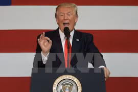 Tổng thống Mỹ Donald Trump. (Nguồn: AFP/TTXVN)