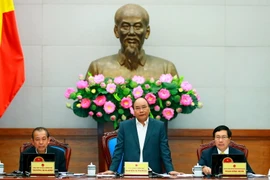 Thủ tướng Nguyễn Xuân Phúc chủ trì Phiên họp Chính phủ thường kỳ tháng 2/2017. (Ảnh: Thống Nhất/TTXVN)