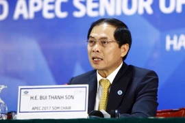 Thứ trưởng thường trực Bộ Ngoại giao Bùi Thanh Sơn. (Ảnh: An Đăng/TTXVN)