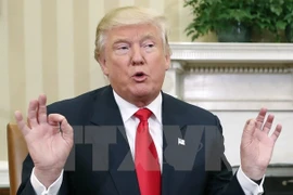 Tổng thống đắc cử Mỹ Donald Trump trong một cuộc họp ở thủ đô Washington. (Nguồn: AP/TTXVN)