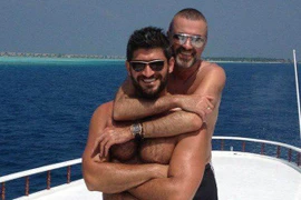 George Michael và người tình Fadi. (Nguồn: dailystar.co.uk)