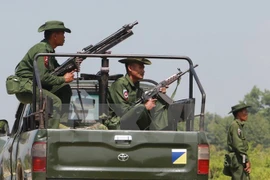 Binh sỹ Myanmar. (Nguồn: AFP/TTXVN)