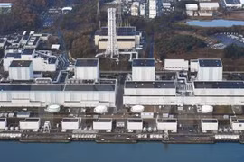 Toàn cảnh nhà máy điện hạt nhân Fukushima Daiichi. (Nguồn: Kyodo/TTXVN)