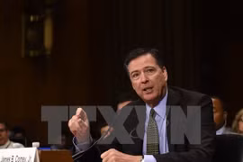 Cựu Giám đốc FBI James Comey. (Nguồn: THX/TTXVN)
