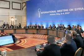 Toàn cảnh một vòng hòa đàm Syria ở Astana. (Nguồn: AFP/TTXVN)