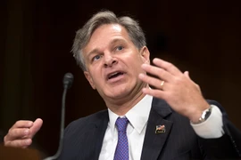 Tân Giám đốc FBI được đề cử Christopher Wray tại phiên điều trần trước Ủy ban Tư pháp Thượng viện Mỹ ở Washington, DC. ngày 12/7. (Nguồn: EPA/TTXVN) 