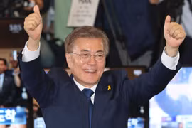 Tân Tổng thống Hàn Quốc Moon Jae-​in. (Nguồn: CNN)