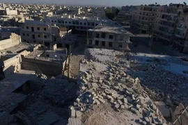 Cảnh đổ nát ở Aleppo. (Nguồn: BBC)