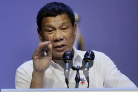 Tổng thống Philippines Rodrigo Duterte. (Nguồn: AP/TTXVN)