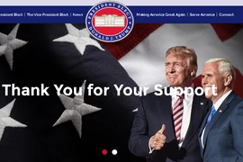 Giao diện trang web về ông Trump. (Nguồn: greatagain.gov)
