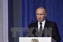 Tổng thống Nga Vladimir Putin. (Nguồn: EPA/TTXVN)