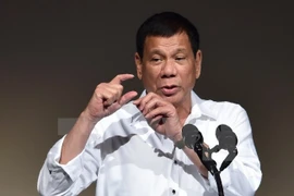 Tổng thống Philippines Rodrigo Duterte. (Nguồn: AFP/TTXVN)