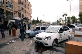 Một vụ tấn công mà Syria cho là do các nhóm Hồi giáo cực đoan gây nên ở Aleppo (Nguồn: AệP/TTXVN)