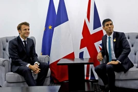 Tổng thống Pháp Emmanuel Macron (trái) và Thủ tướng Anh Rishi Sunak sẽ gặp nhau ngày 10/3 tới đây. (Nguồn: estonianfreepress.com)