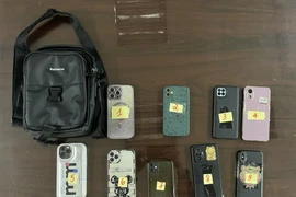 Tang vật bị thu giữ. (Ảnh: TTXVN phát)